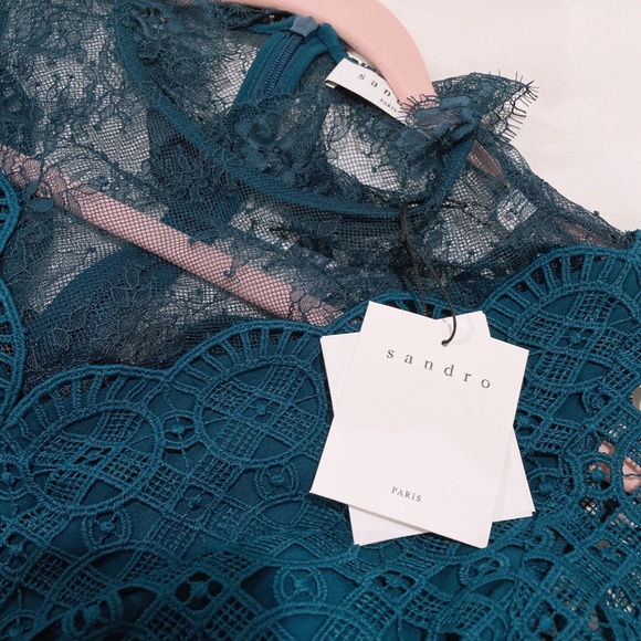 Sandro - Bartsie High Neck Dress (New with Tags) - Picture 4 of 6